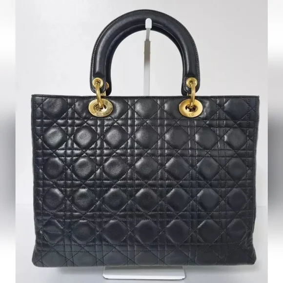 Dior Lady Bag Canage Lambskin Tote Bag - Picture 4 of 16